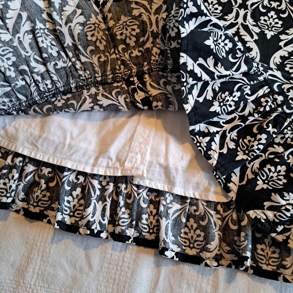 Hanna Andersson girls size 120 or 6-7 black & white party dress - Picture 5 of 8